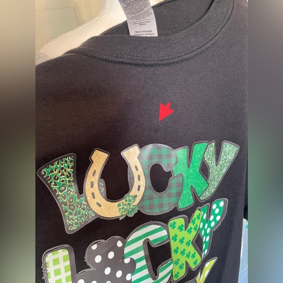 Gildan 100% Heavy Cotton Custom St. Patrick’s Day Graphic T-shirt Women’s Medium - Picture 7 of 13